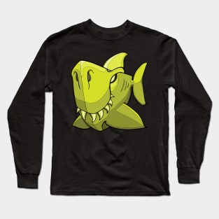 Shark - Lime Punch Green Yellow Long Sleeve T-Shirt